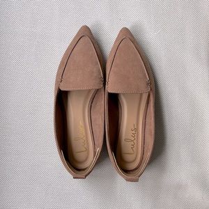 Lulu’s Mocha Pointed Toe Flats